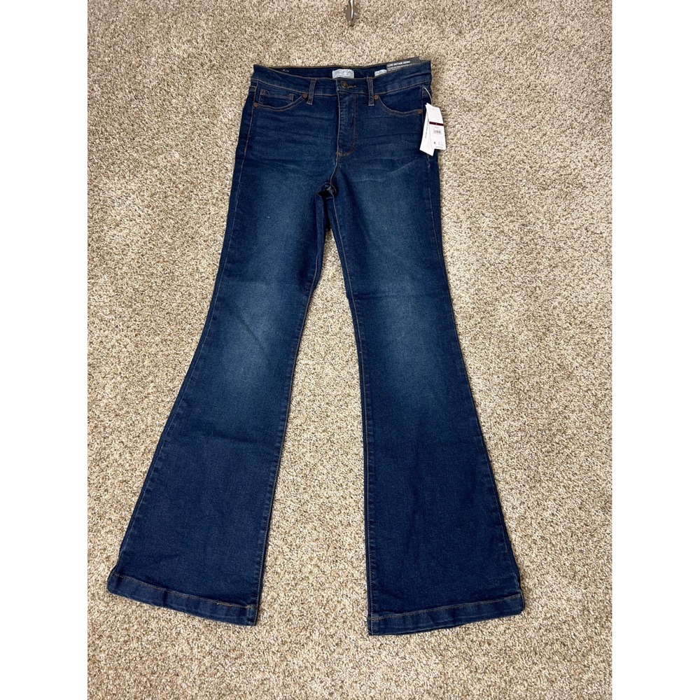 Sofia Jeans by Sofia Vergara Melisa High Rise Flare Dark Wash Denim Size 4